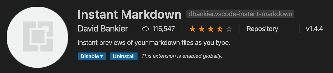 instant markdown